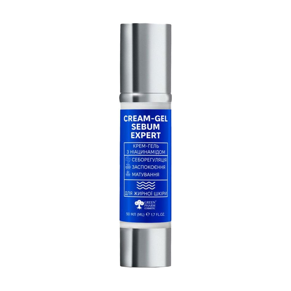 Крем-гель для обличчя Green Pharm Cosmetic Sebum Expert Cream-Gel з ніацинамідом, 50 мл